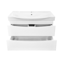 Элвис -105 Тумба напольная с 2 ящ. белая эмаль / раковина