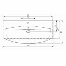 Элвис -105 Тумба напольная с 2 ящ. белая эмаль / раковина