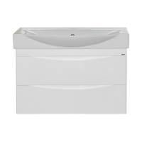 Элвис -105 Тумба подвесная с 2 ящ.белая эмаль  / раковина