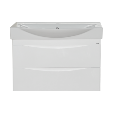 Элвис -105 Тумба подвесная с 2 ящ.белая эмаль  / раковина