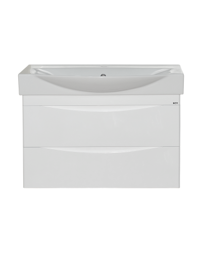 Элвис -105 Тумба подвесная с 2 ящ.белая эмаль  / раковина