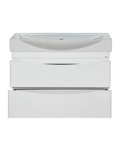 Элвис -105 Тумба подвесная с 2 ящ.белая эмаль  / раковина