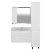 Элвис -105 Тумба подвесная с 2 ящ.белая эмаль  / раковина