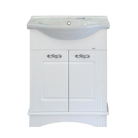 Эльбрус - 65 Тумба белая эмаль / раковина