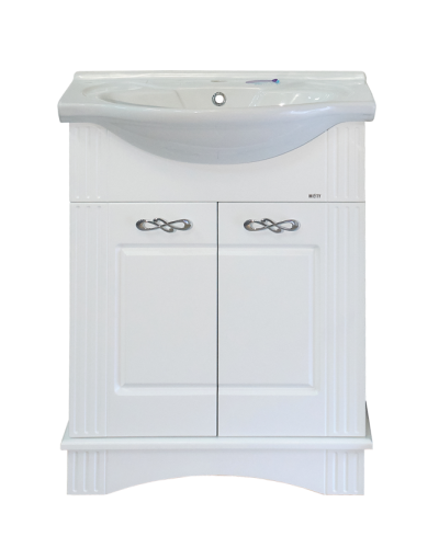 Эльбрус - 65 Тумба белая эмаль / раковина