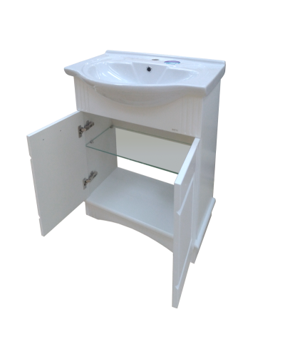 Эльбрус - 65 Тумба белая эмаль / раковина
