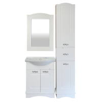 Эльбрус - 65 Тумба белая эмаль / раковина