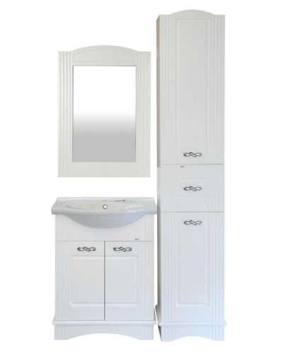 Эльбрус - 65 Тумба белая эмаль / раковина