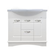 Эльбрус - 80 Тумба белая эмаль / раковина