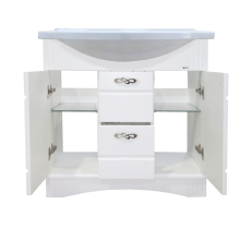 Эльбрус - 80 Тумба белая эмаль / раковина