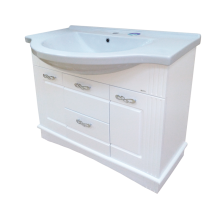 Эльбрус -100 Тумба белая эмаль / раковина