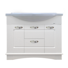 Эльбрус -100 Тумба белая эмаль / раковина