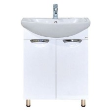 Лаванда - 60 Тумба прямая белая / раковина