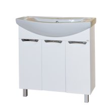 Лаванда - 80 Тумба прямая белая / раковина