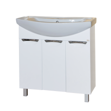 Лаванда - 80 Тумба прямая белая / раковина