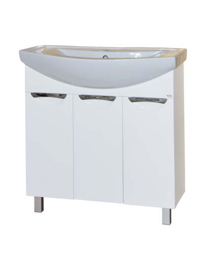 Лаванда - 80 Тумба прямая белая / раковина