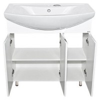 Лаванда - 80 Тумба прямая белая / раковина