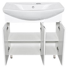 Лаванда - 80 Тумба прямая белая / раковина