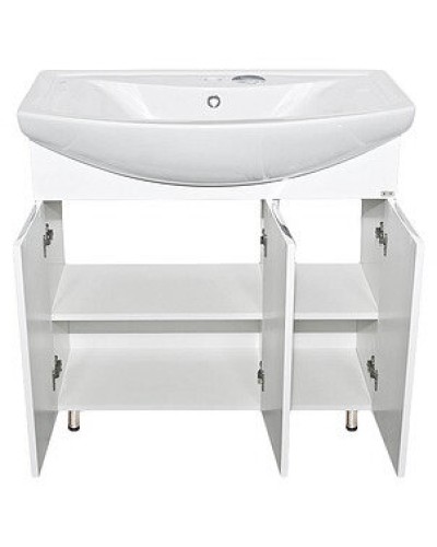 Лаванда - 80 Тумба прямая белая / раковина