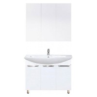 Лаванда - 80 Тумба прямая белая / раковина