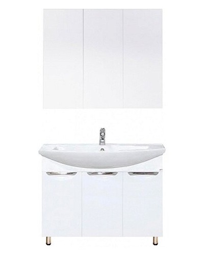 Лаванда - 80 Тумба прямая белая / раковина