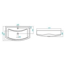 Лаванда - 80 Тумба прямая белая / раковина