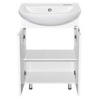 Лаванда - 50 Тумба прямая белая / раковина