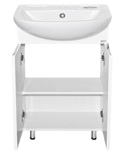 Лаванда - 50 Тумба прямая белая / раковина