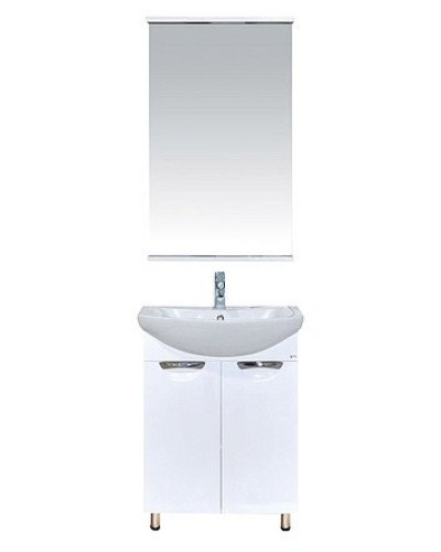 Лаванда - 50 Тумба прямая белая / раковина