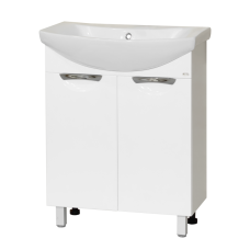 Лаванда - 65 Тумба прямая белая / раковина
