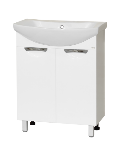 Лаванда - 65 Тумба прямая белая / раковина