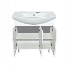 Лаванда -105 Тумба прямая белая / раковина