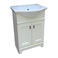 Лувр - 65 Тумба напольная, слоновая кость / раковина