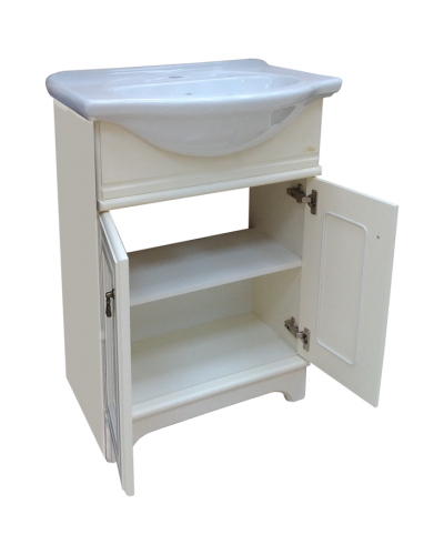 Лувр - 65 Тумба напольная, слоновая кость / раковина