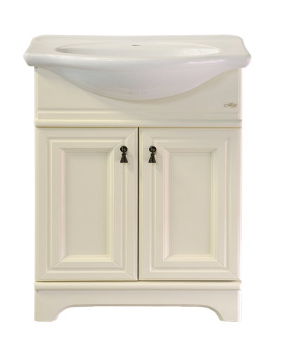 Лувр - 65 Тумба напольная, слоновая кость / раковина