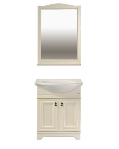 Лувр - 65 Тумба напольная, слоновая кость / раковина