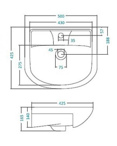 Ладога - 50 Тумба прямая/раковина