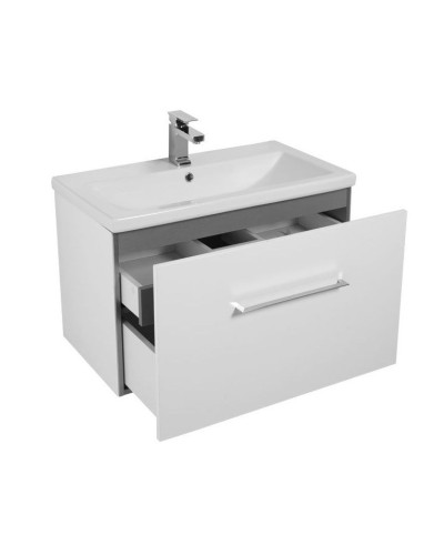 Тумба под раковину Aquanet Порто 50 195729 подвесная Белая