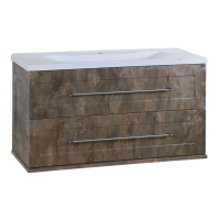 Марта -100 Тумба подвесная цинк / раковина