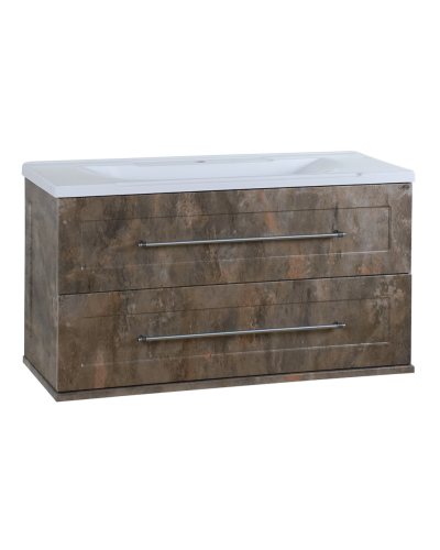 Марта -100 Тумба подвесная цинк / раковина