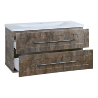 Марта -100 Тумба подвесная цинк / раковина