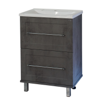 Марта - 70 Тумба напольная темный бетон / раковина