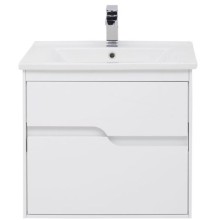 Тумба под раковину Aquanet Модена 65 198485 подвесная Белый глянец