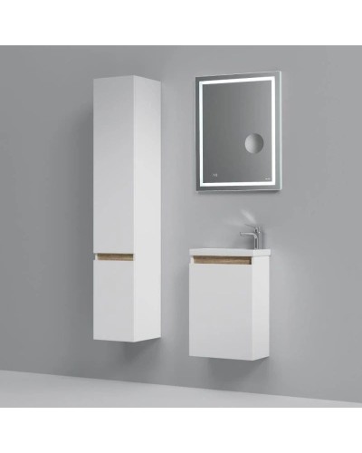 Тумба с раковиной белый глянец 45 см Am.Pm X-Joy M85AFHX0451WG + M85AWCC0452WG