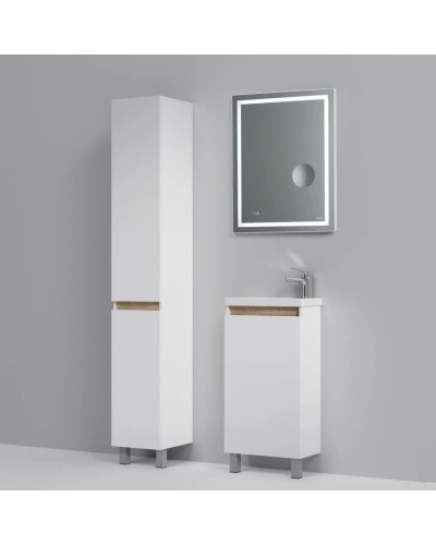 Тумба с раковиной белый глянец 45 см Am.Pm X-Joy M85AFSX0451WG + M85AWCC0452WG