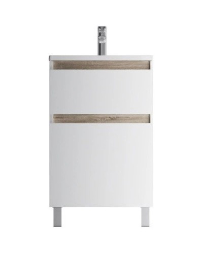 Тумба с раковиной белый глянец 45 см Am.Pm X-Joy M85AFSX0451WG + M85AWCC0452WG