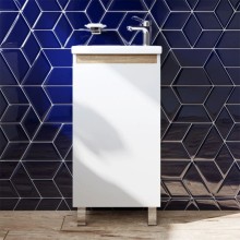 Тумба с раковиной белый глянец 45 см Am.Pm X-Joy M85AFSX0451WG + M85AWCC0452WG