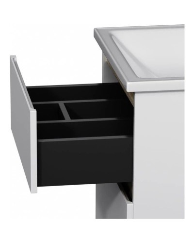 Тумба с раковиной белый глянец 55 см Am.Pm X-Joy M85AFHX0552WG + M85AWCC0552WG