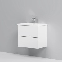 Тумба с раковиной белый глянец 61 см Am.Pm Gem M90FHX06022WG + M90WCC0602WG
