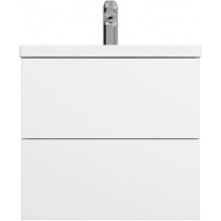 Тумба с раковиной белый глянец 61 см Am.Pm Gem M90FHX06022WG + M90WCC0602WG